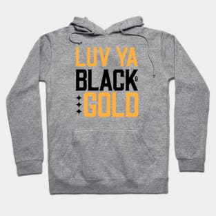 LUV YA BLACK & GOLD Hoodie